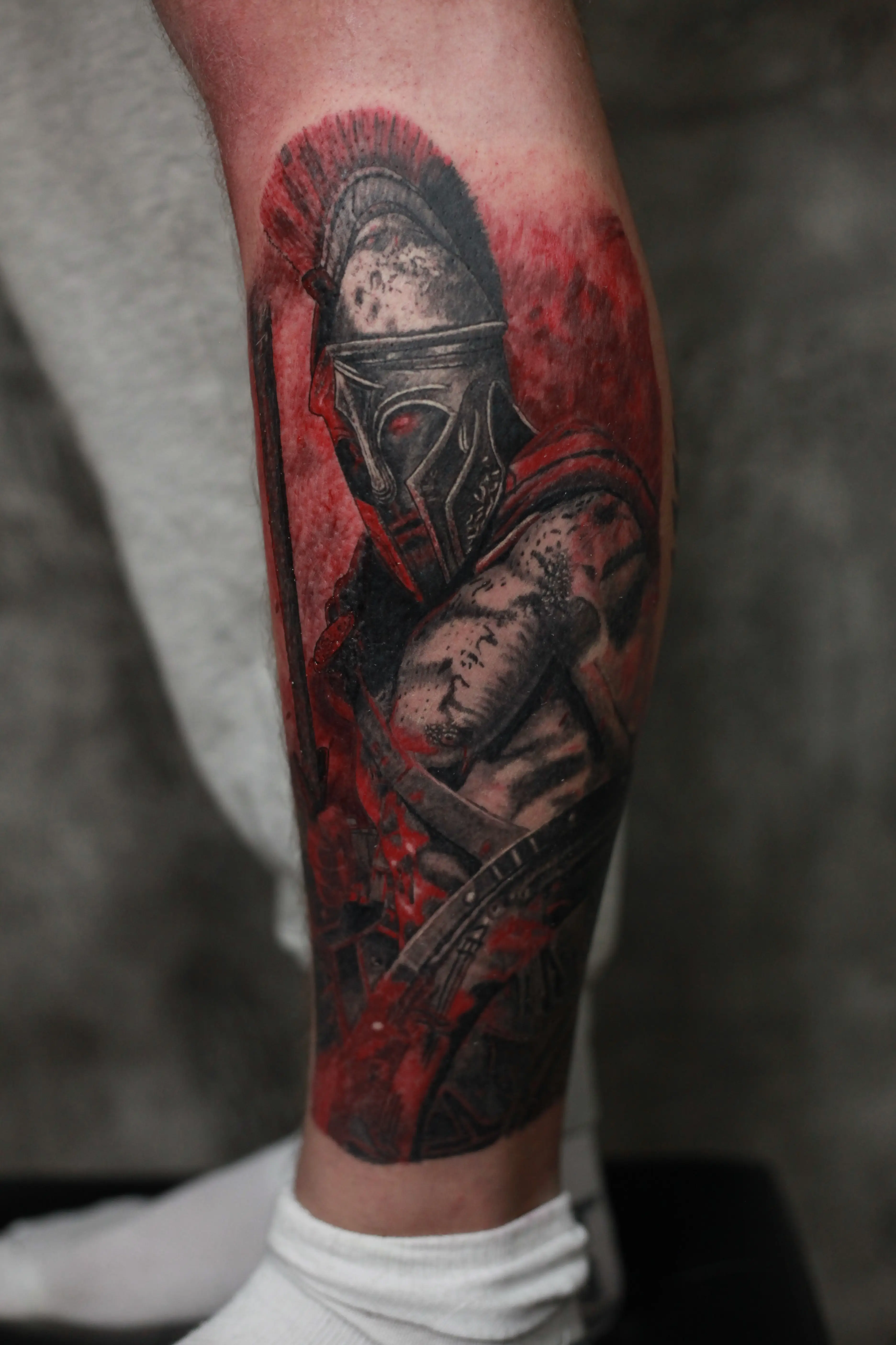 Tetovaža Spartanac  - Black & Grey - Eternal Art Tattoo Studio Loznica